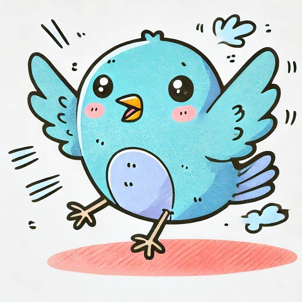 Cartoon Cute Bird Drawing 10