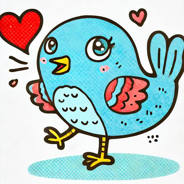 Cartoon Cute Bird Drawing