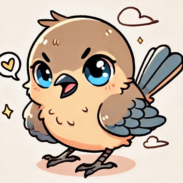 Chibi Cute Bird Drawing 11