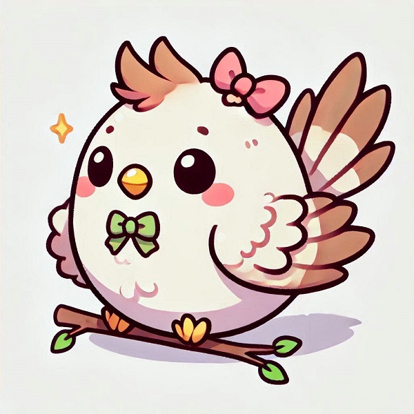 Chibi Cute Bird Drawing 15