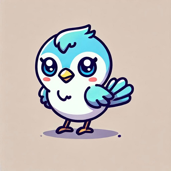 Chibi Cute Bird Drawing 4