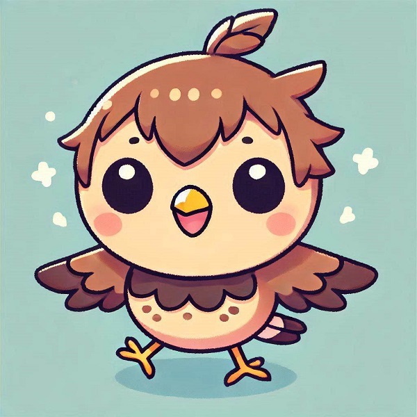 Chibi Cute Bird Drawing 5