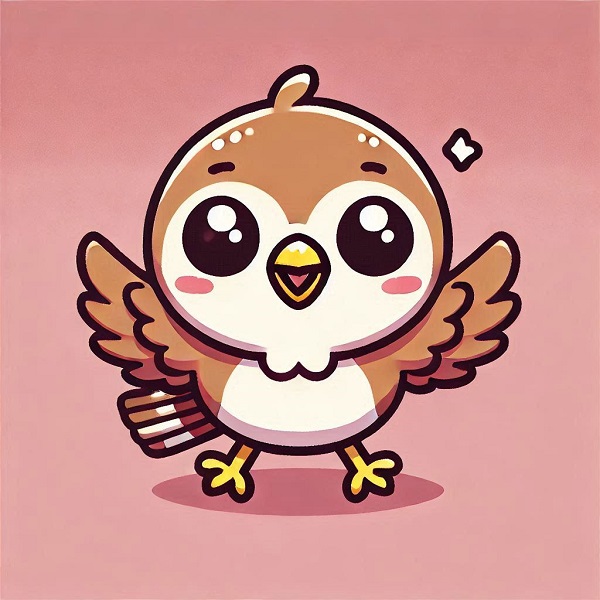 Chibi Cute Bird Drawing 6