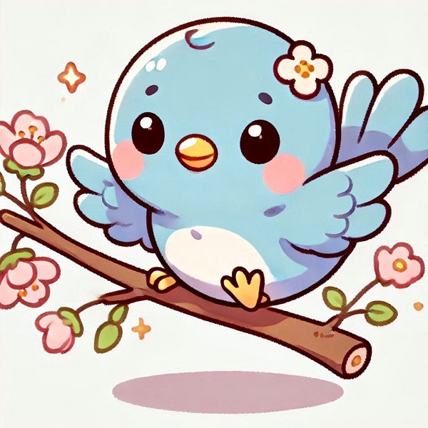 Chibi Cute Bird Drawing 8