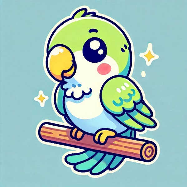 Cute Parrot Bird Drawing 11