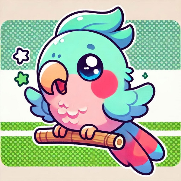 Cute Parrot Bird Drawing 17