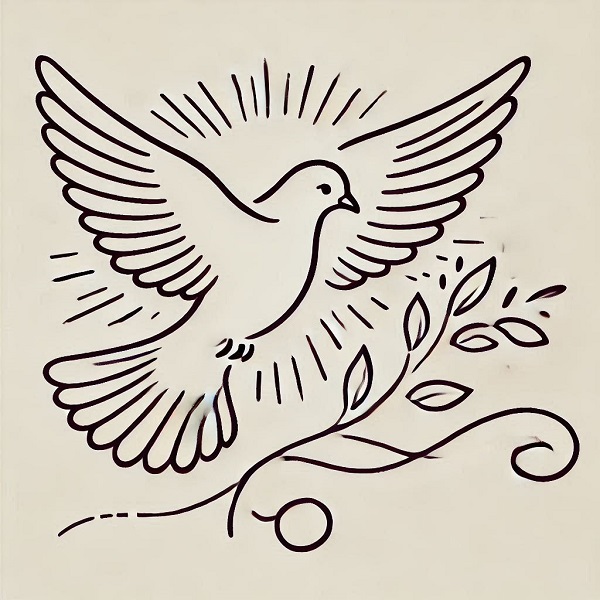 Dove Bird Flying Drawing