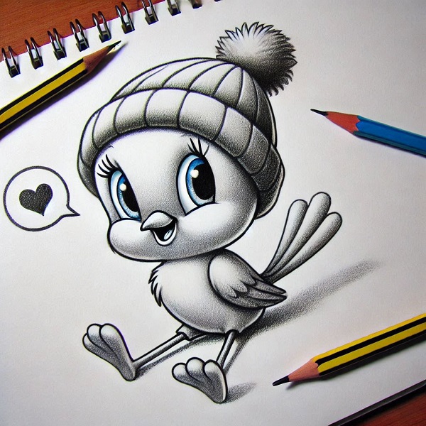 Pencil Tweety Bird Drawing 11