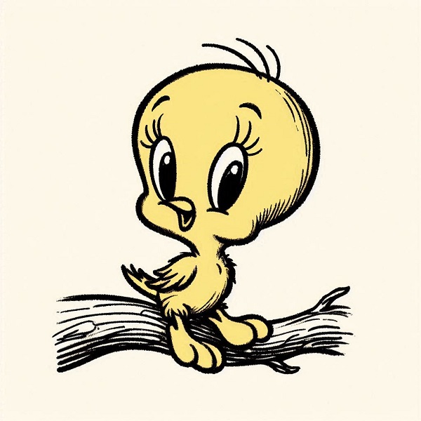 Tweety Bird Drawing 10