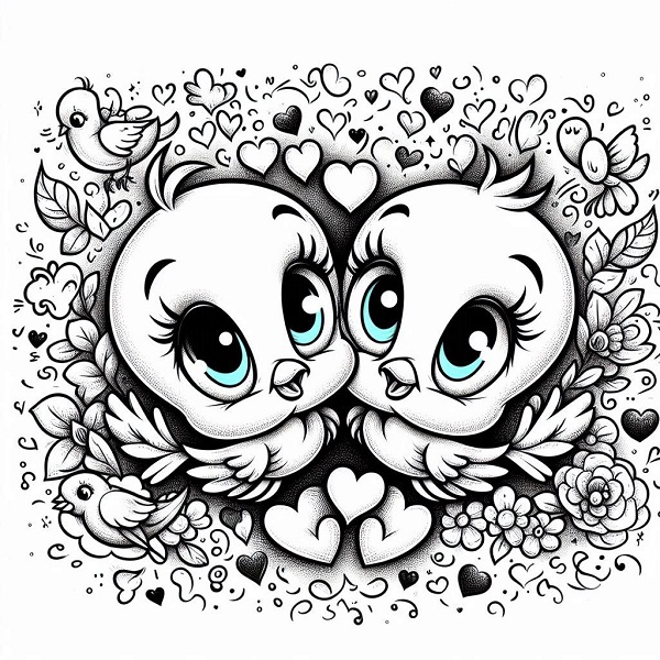 Tweety Bird Drawing Love 3