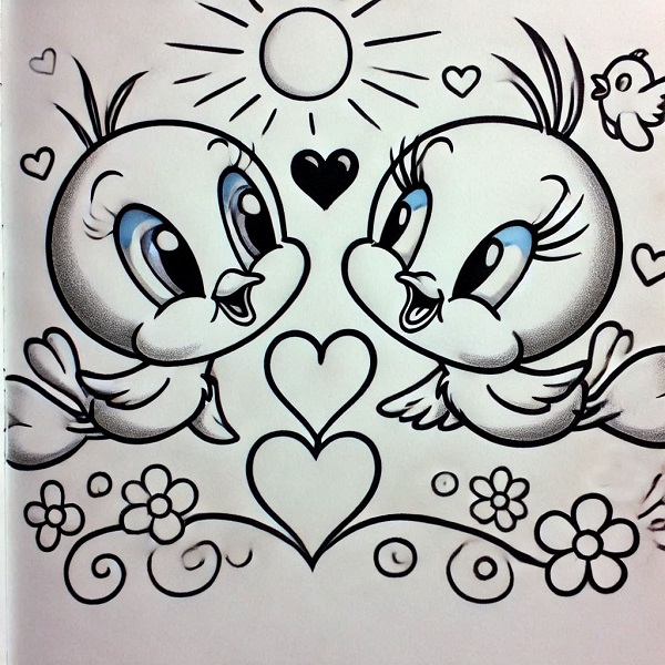 Tweety Bird Drawing Love 9