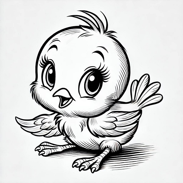 baby tweety bird drawing 6