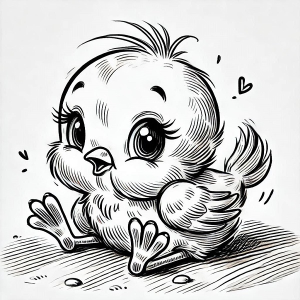 baby tweety bird drawing 7