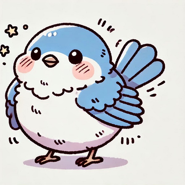 chubby cute bird drawing 10