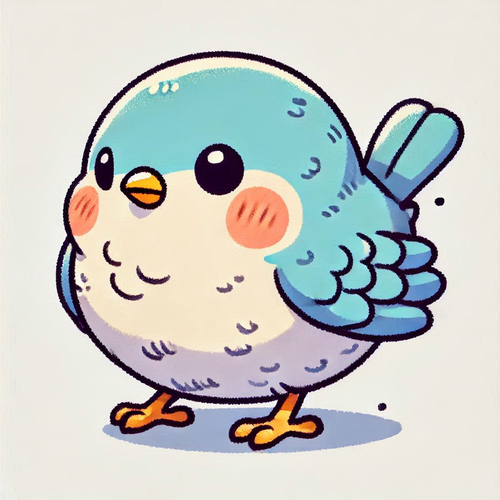 chubby cute bird drawing 15