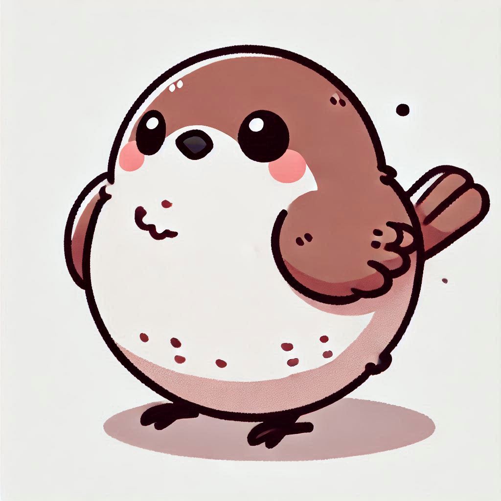 chubby cute bird drawing 16