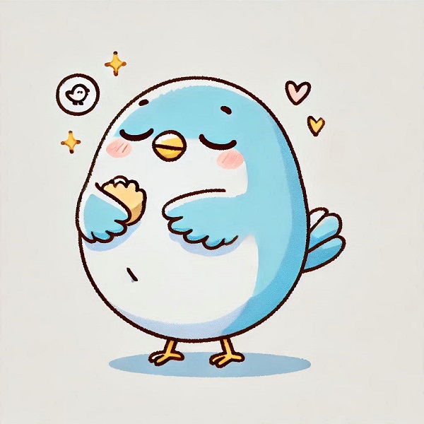 chubby cute bird drawing 3