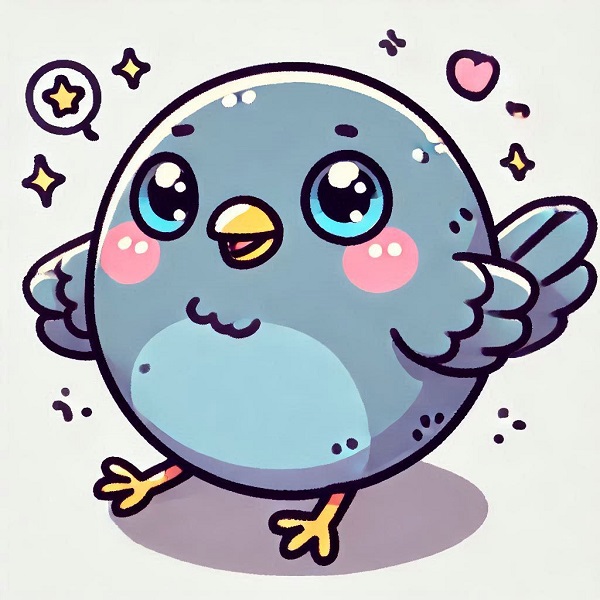 chubby cute bird drawing 8