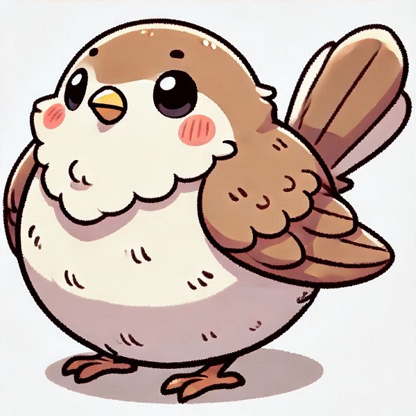 chubby cute bird drawing 9