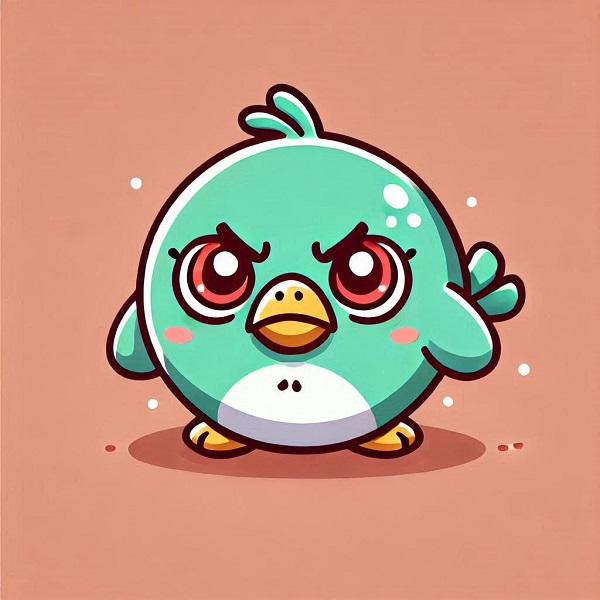 cute angry bird drawing 13