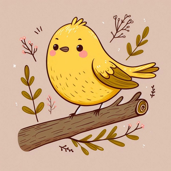 cute bird drawing 2