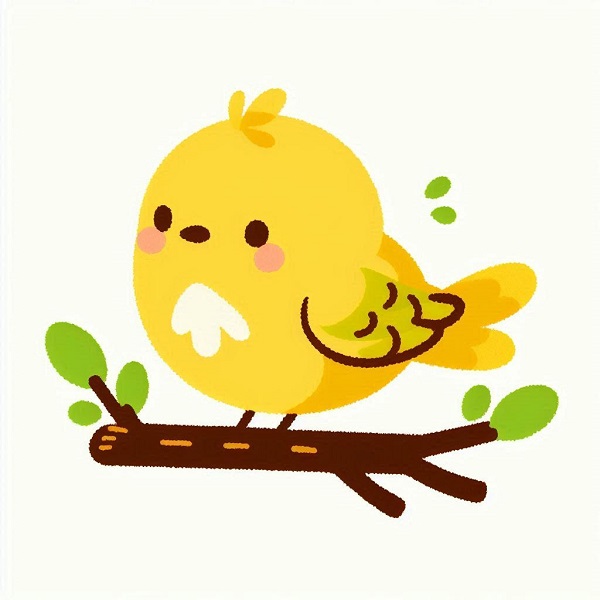 cute bird drawing