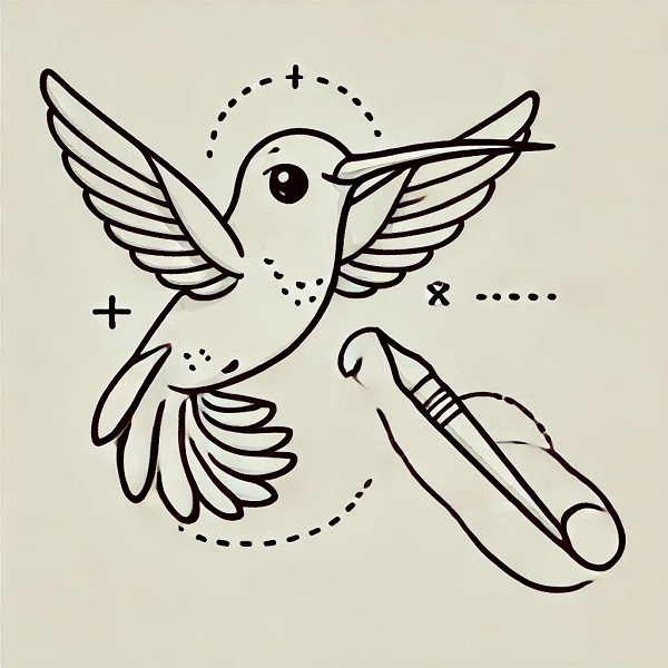 cute hummingbird drawing