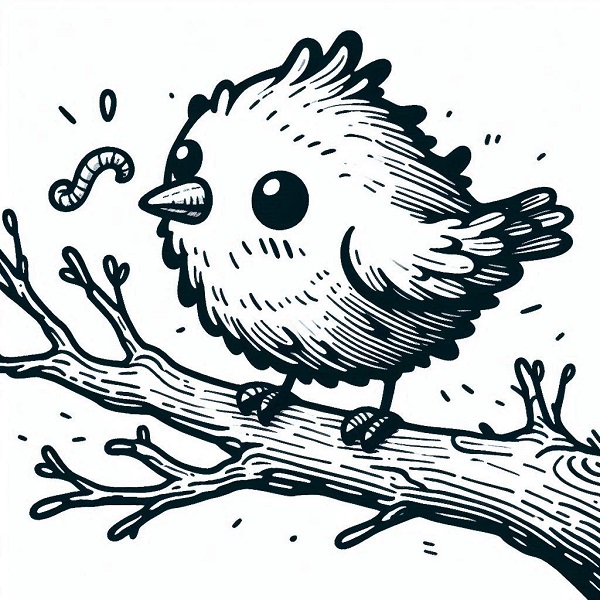 cute simple bird drawing 2