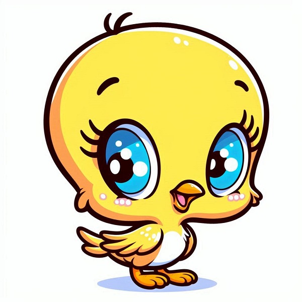 cute tweety bird drawing 7