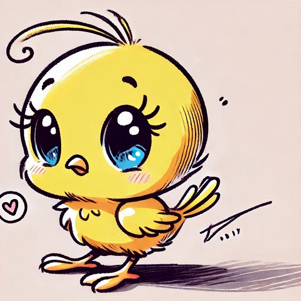 cute tweety bird drawing