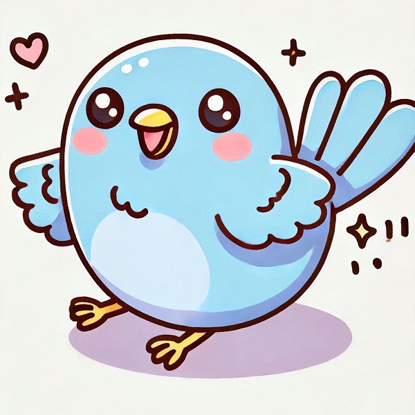 kawaii cute bird drawing 10