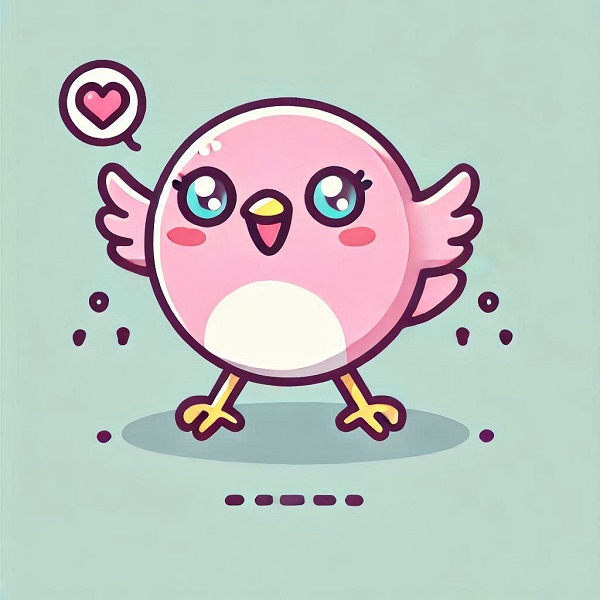 kawaii cute bird drawing 11