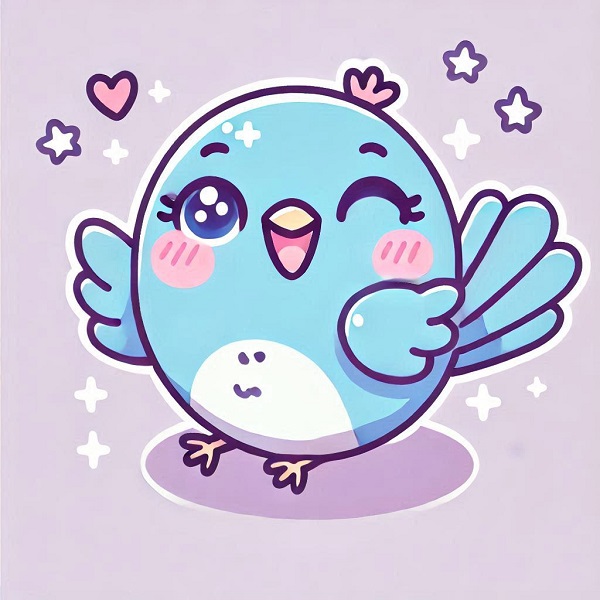 kawaii cute bird drawing 13