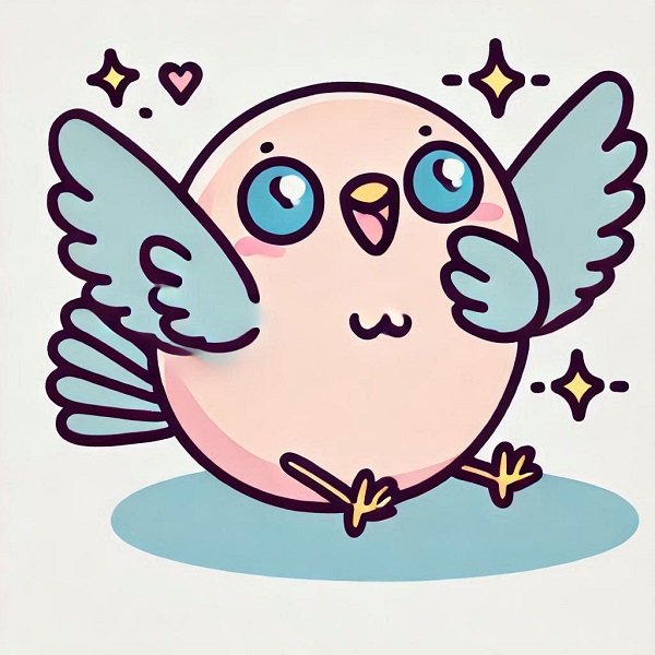 kawaii cute bird drawing 14