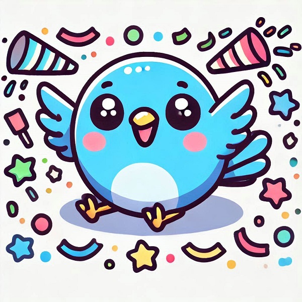 kawaii cute bird drawing 2