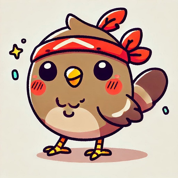 kawaii cute bird drawing 4