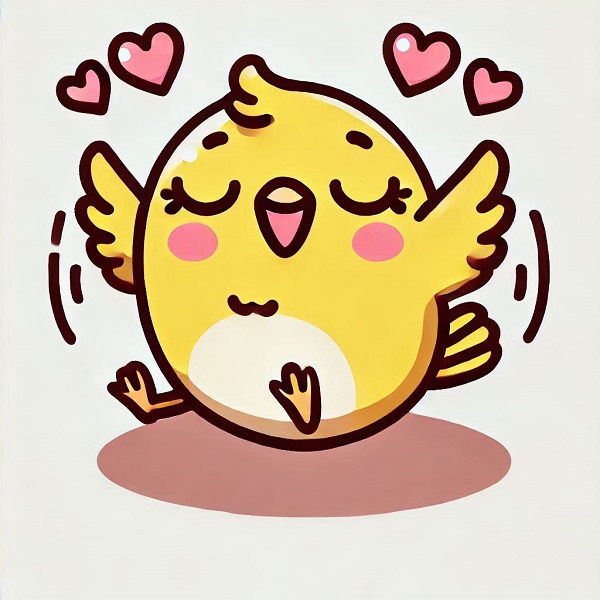 kawaii cute bird drawing 9